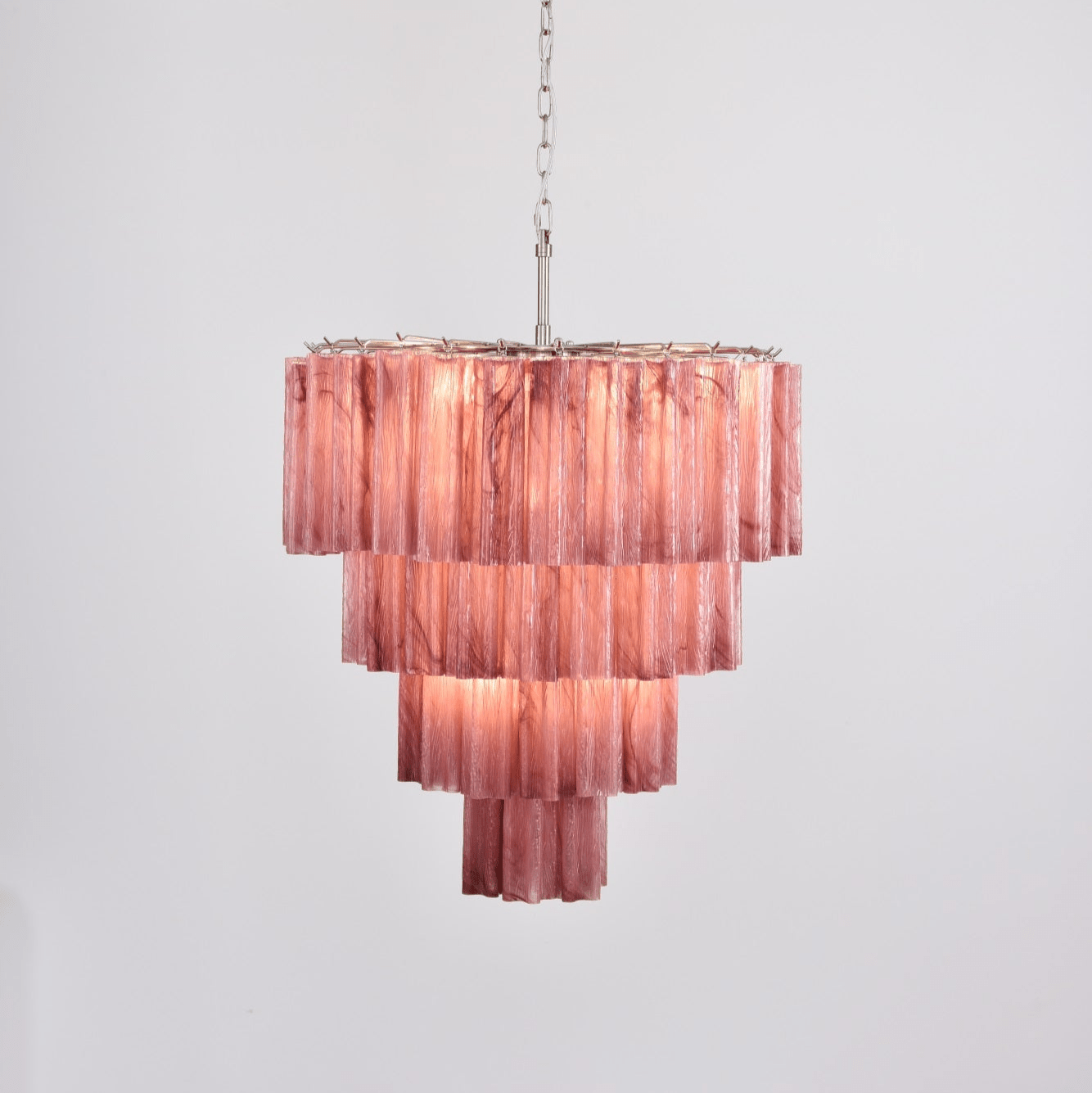 Elegant Serava Cascade Murano Tube Chandelier product image