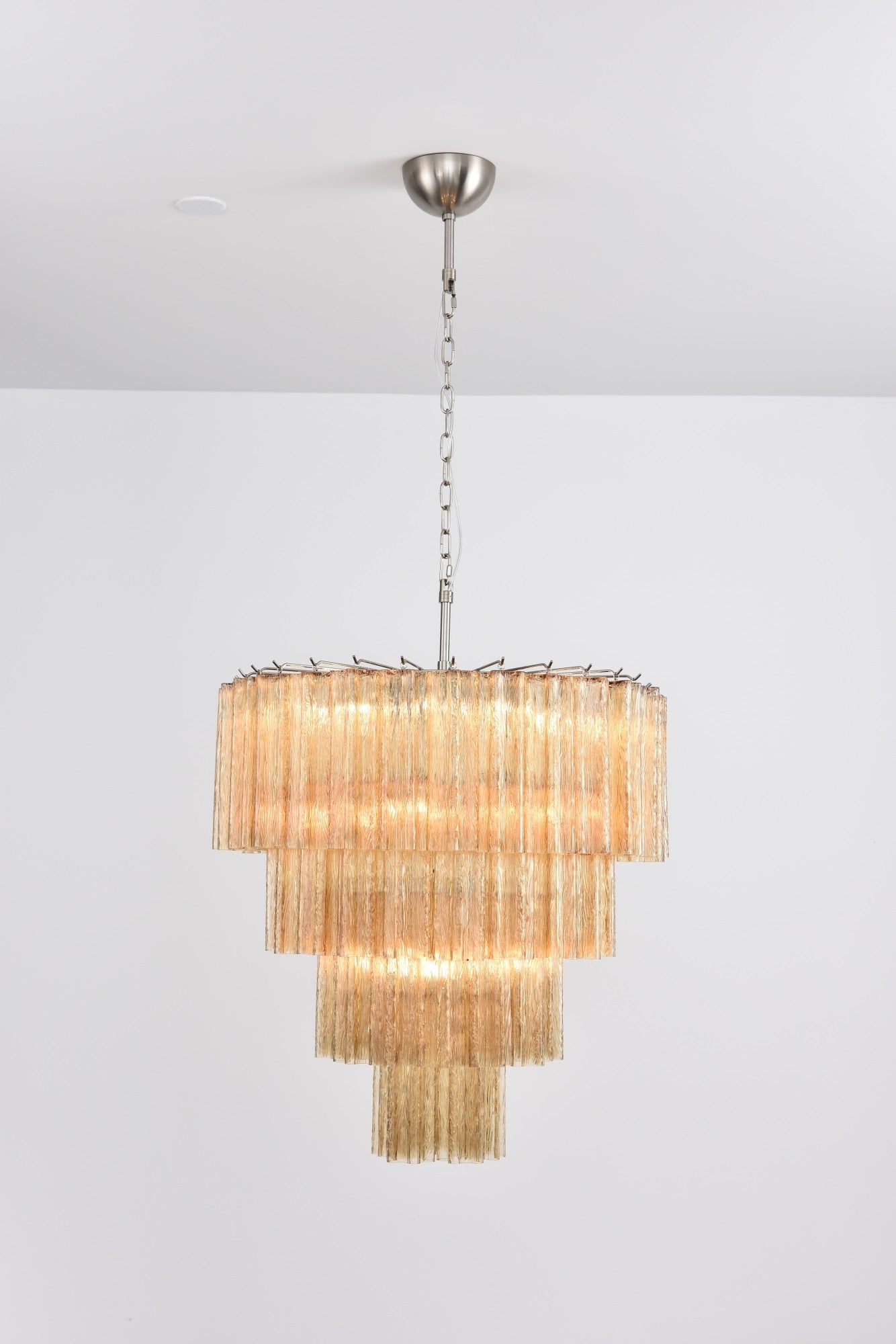Elegant Serava Cascade Murano Tube Chandelier product image