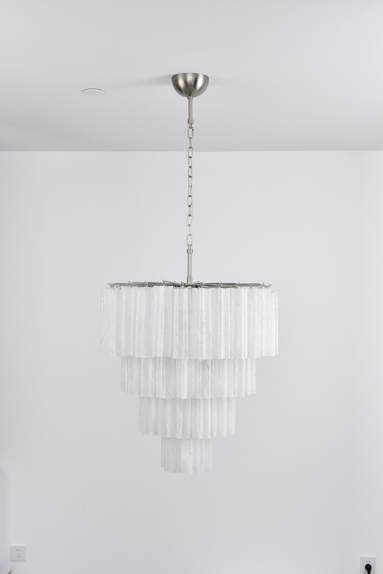 Elegant Serava Cascade Murano Tube Chandelier product image