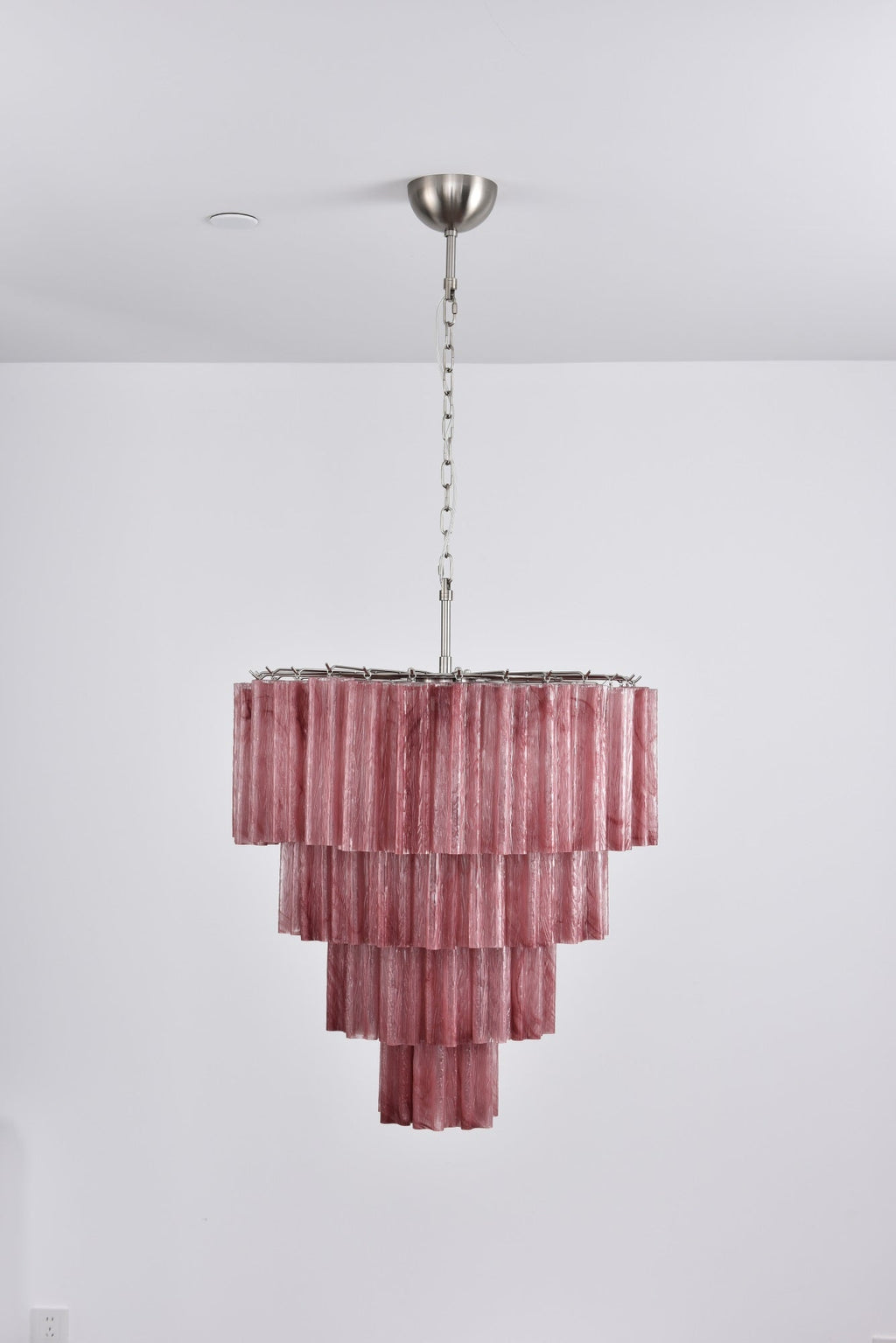 Elegant Serava Cascade Murano Tube Chandelier product image