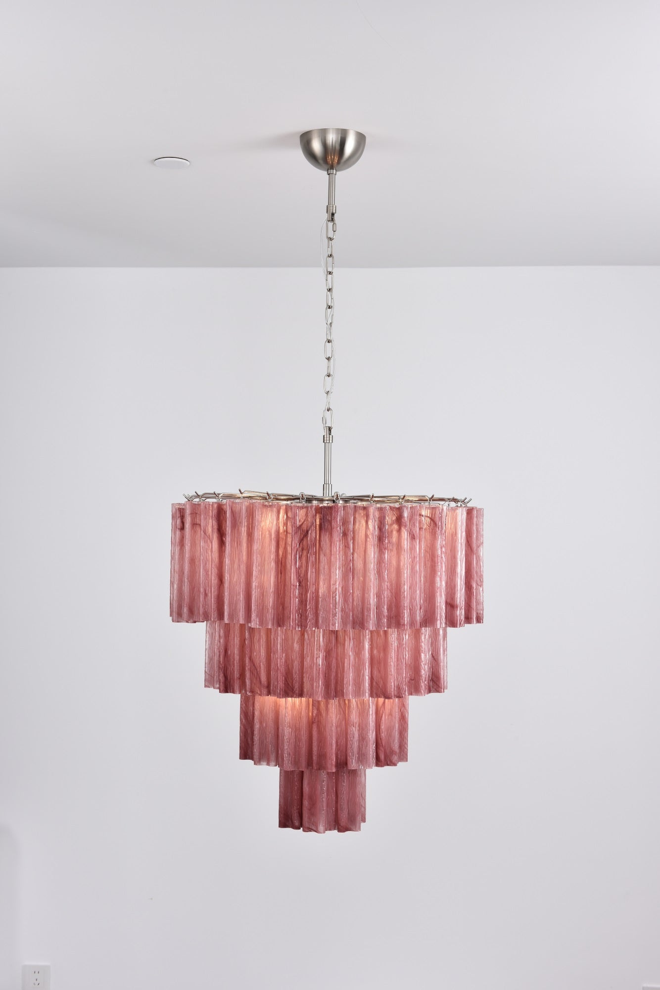 Elegant Serava Cascade Murano Tube Chandelier product image