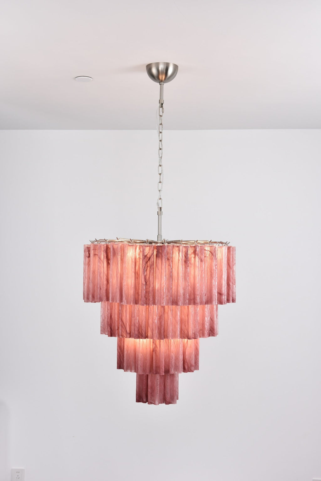 Elegant Serava Cascade Murano Tube Chandelier product image