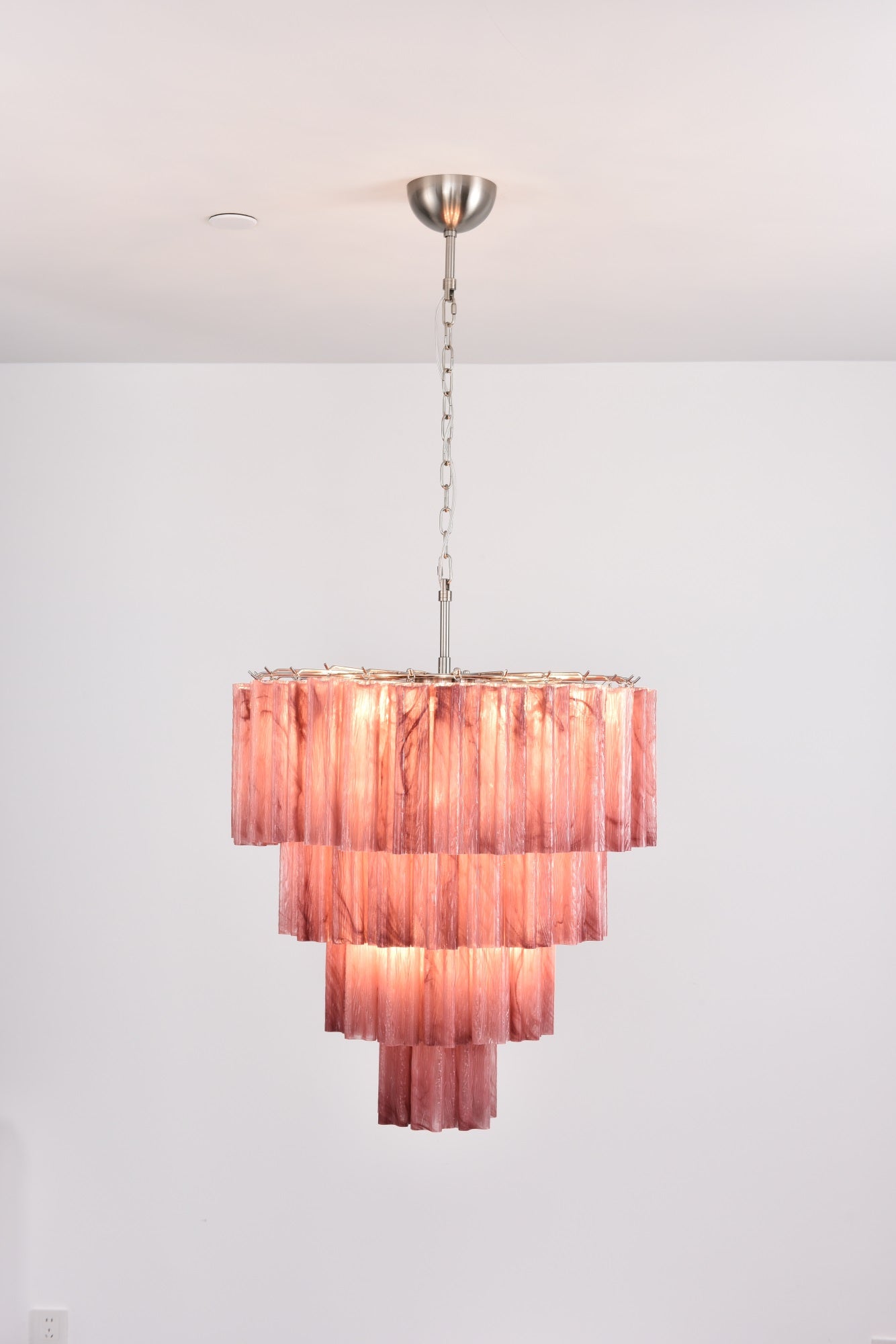 Elegant Serava Cascade Murano Tube Chandelier product image