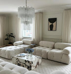 Elegant Transparent Murano Glass Tube Chandelier product image