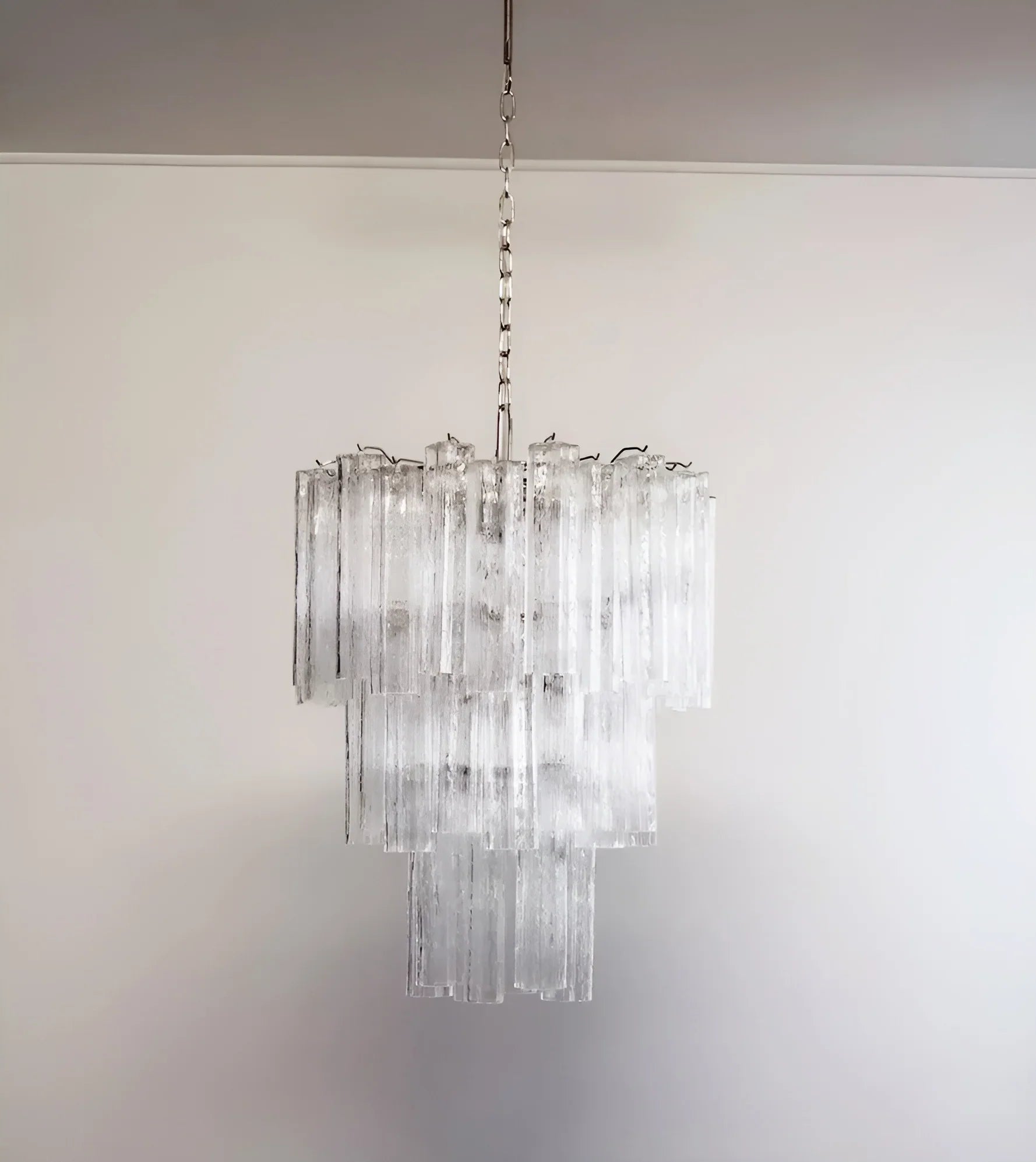 Elegant Transparent Murano Glass Tube Chandelier product image