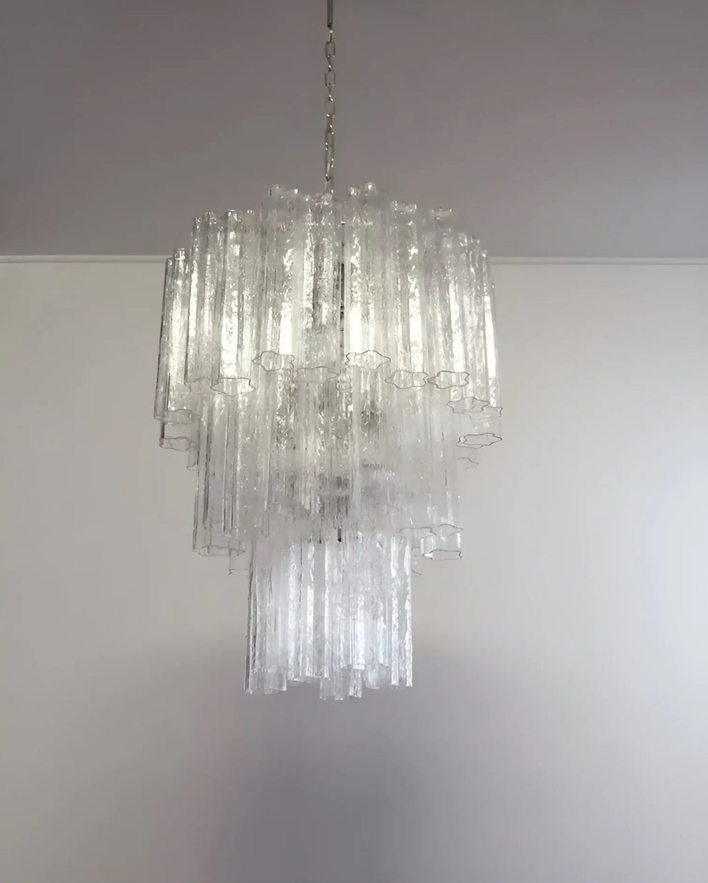 Elegant Transparent Murano Glass Tube Chandelier product image