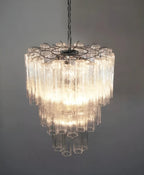 Elegant Transparent Murano Glass Tube Chandelier product image