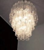 Elegant Transparent Murano Glass Tube Chandelier product image