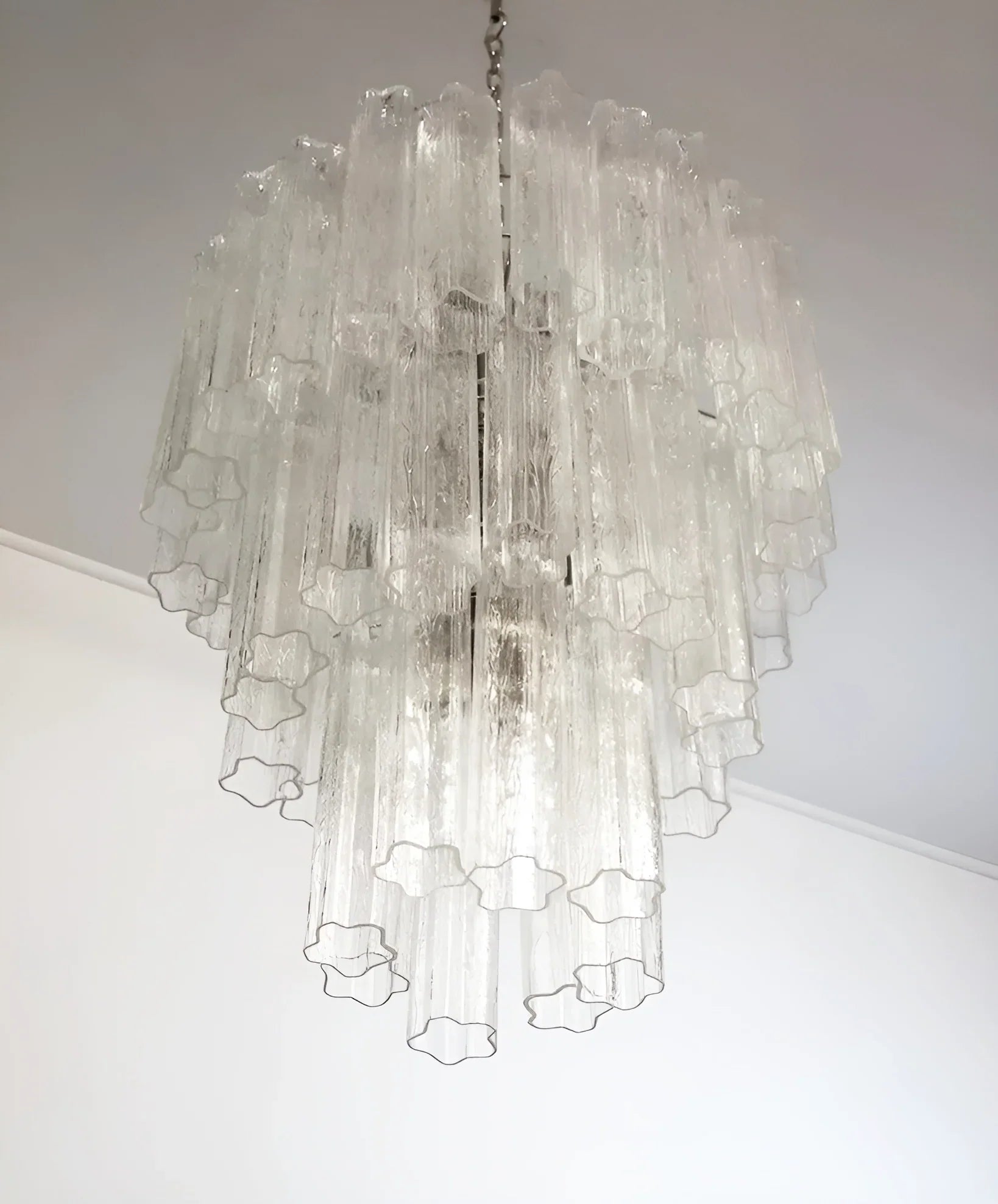 Elegant Transparent Murano Glass Tube Chandelier product image