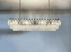 Elegant Transparent Murano Poliedri Chandelier product image