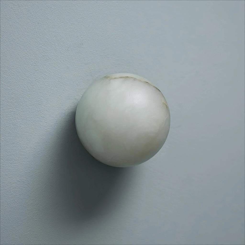 Elora Totem Alabaster Wall Sconce material and finish detail