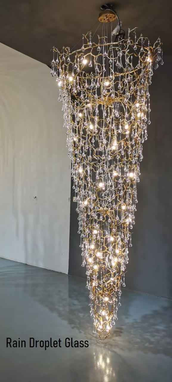 Elvira Extra Large Branch Chandelier for High Ceilings material and finish detail