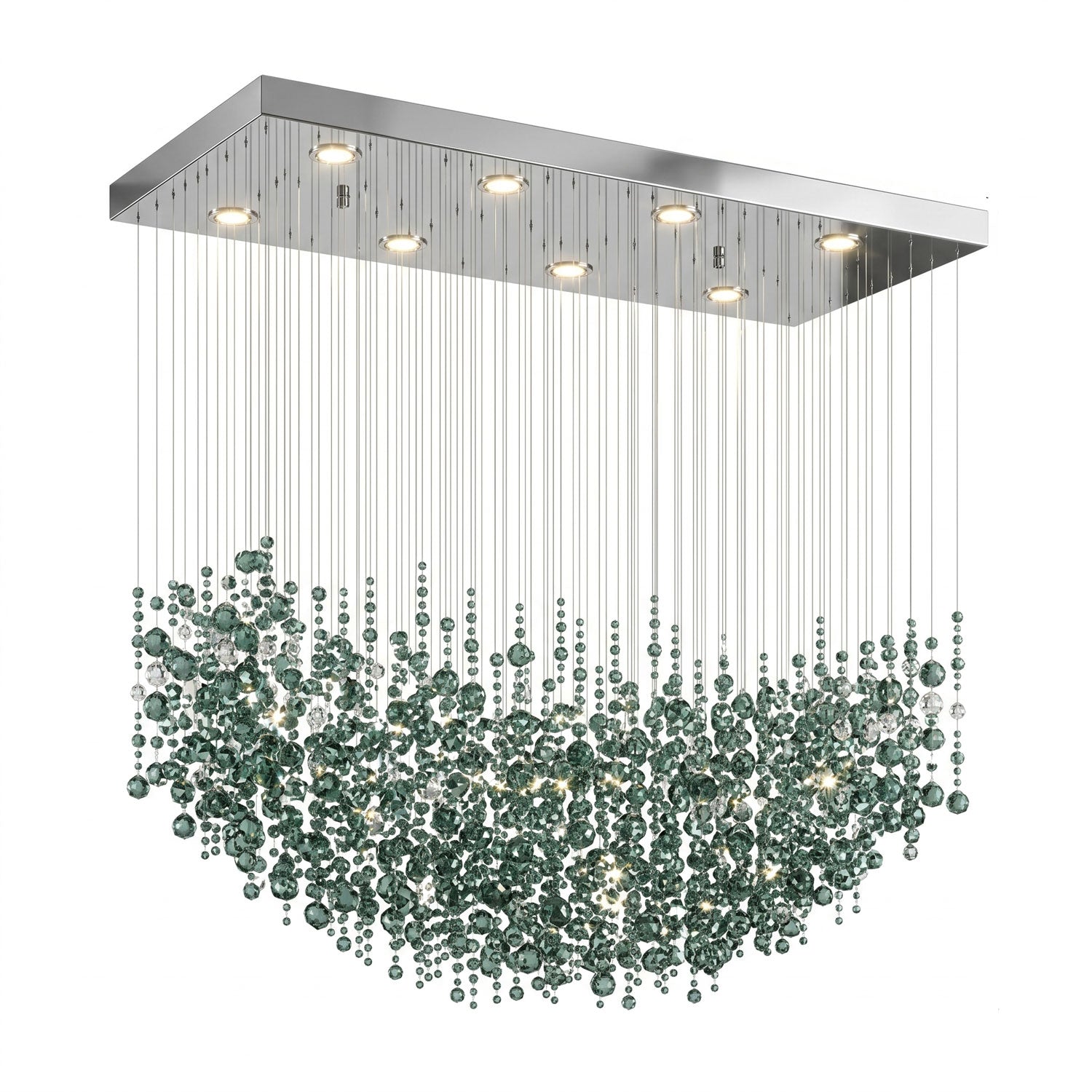 Emerald Rainfall Crystal Customize Chandelier