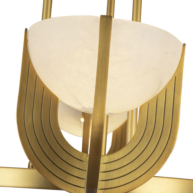 Empyrea Alabaster Chandelier by Bling Lighting Studio