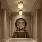 Soria Alabaster Flush mount chandelier detail view