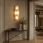 Valmont Alabaster Wall Sconce material and finish detail