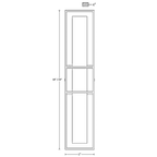 Saga Indoor / Outdoor Alabaster Wall Sconce by Bling Lighting Studio