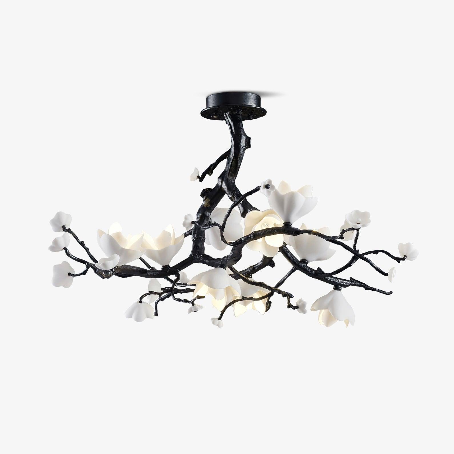 Exquisite Black Copper Tree Chandelier by Bling Lighting Studio