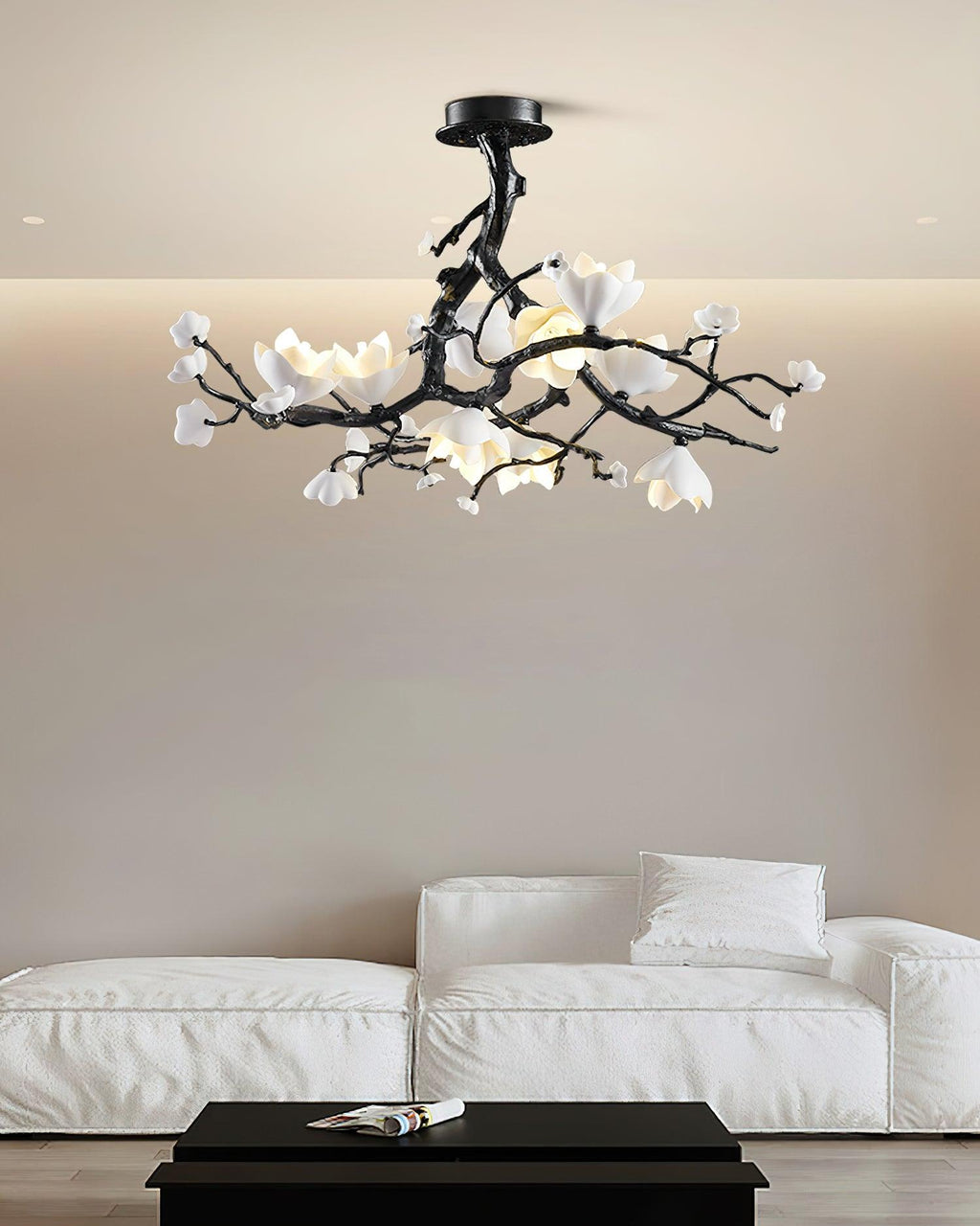 Exquisite Black Copper Tree Chandelier product image