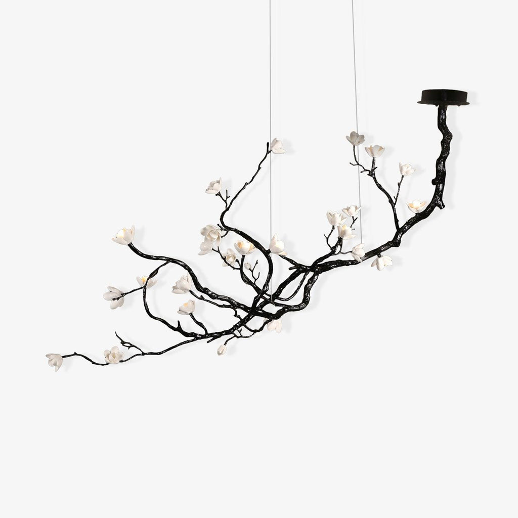 Exquisite Ceramic Flower Chandelier by Bling Lighting Studio