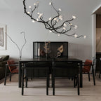 Exquisite Ceramic Flower Chandelier material and finish detail