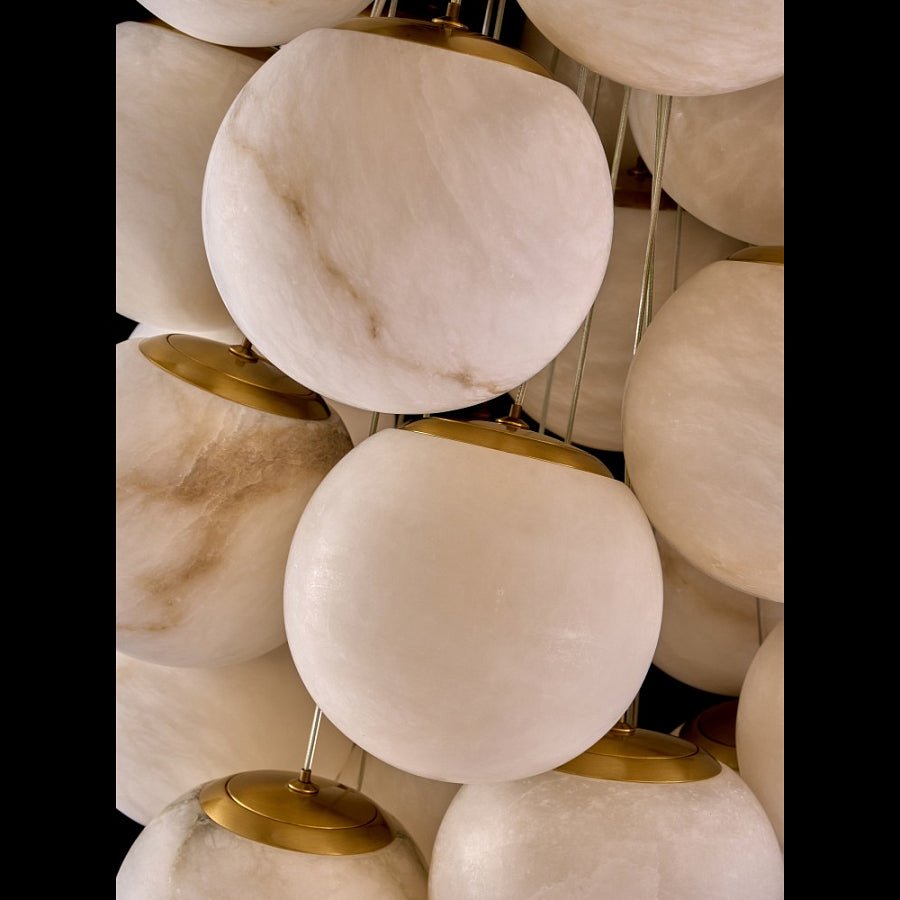 Exquisite Cluster Alabaster Globe Chandelier product image