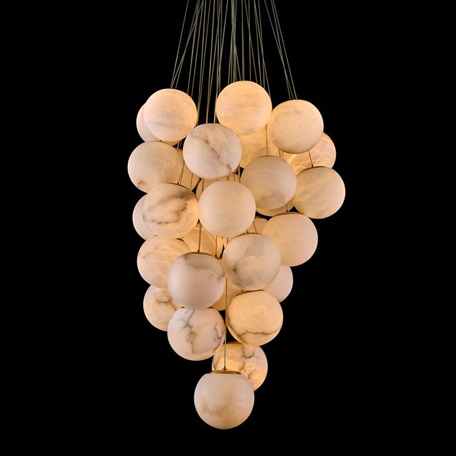 Exquisite Cluster Alabaster Globe Chandelier product image