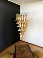 Exquisite Murano Amber Petals Spiral Chandelier product image