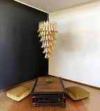 Exquisite Murano Amber Petals Spiral Chandelier product image