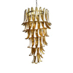 Exquisite Murano Amber Petals Spiral Chandelier product image