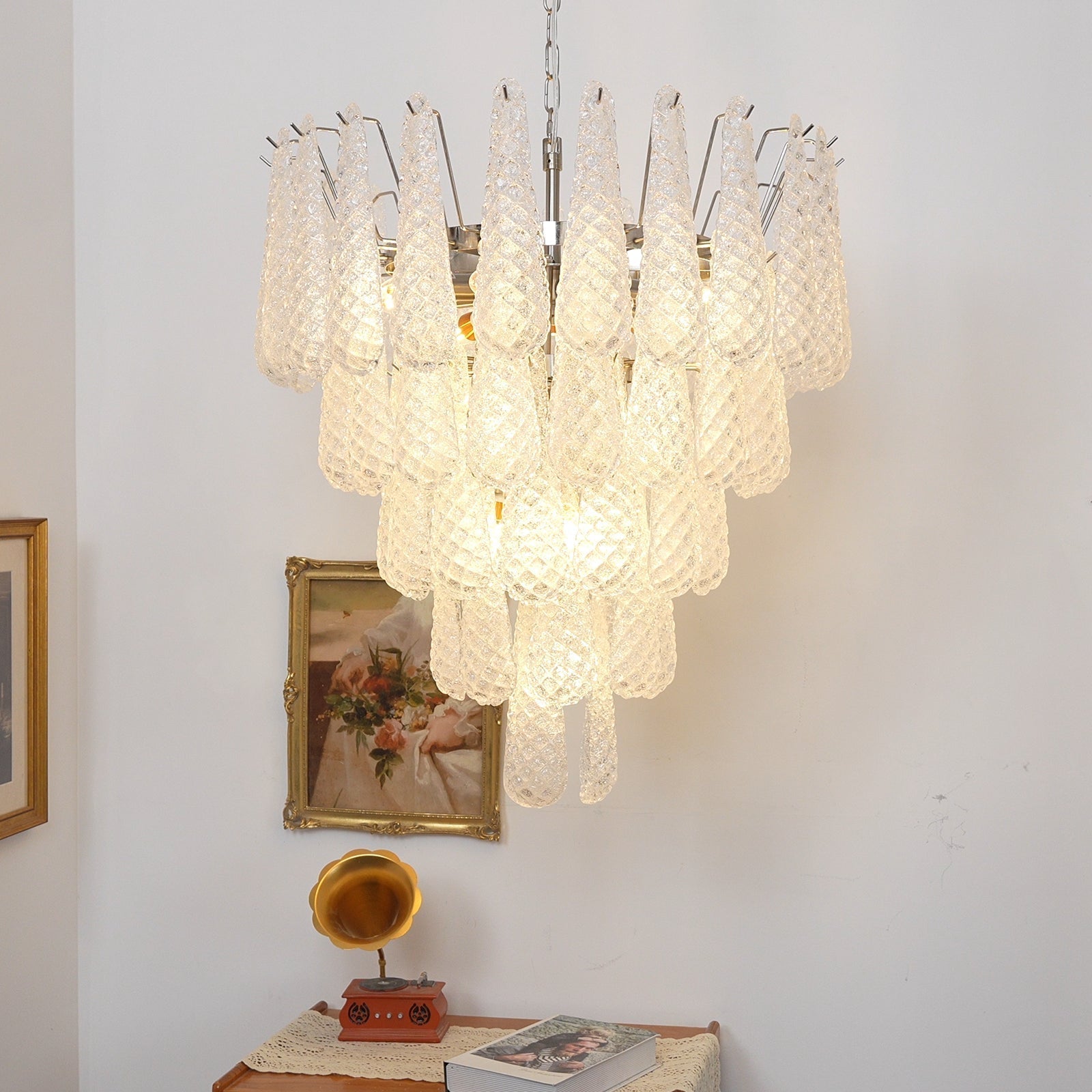 Exquisite Murano Glass Dewdrop Chandelier product image