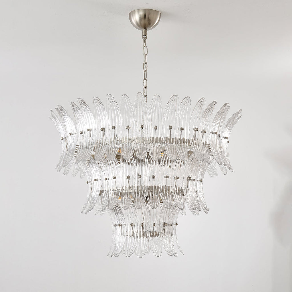 Exquisite Murano Palmette Chandelier detail view
