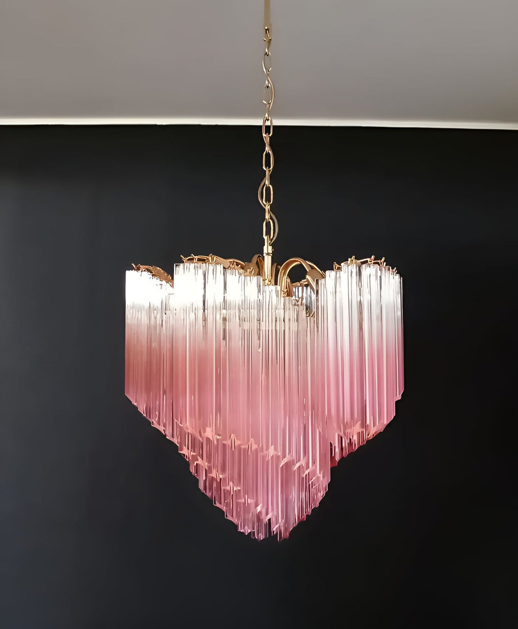Exquisite Murano Prism Chandelier detail view