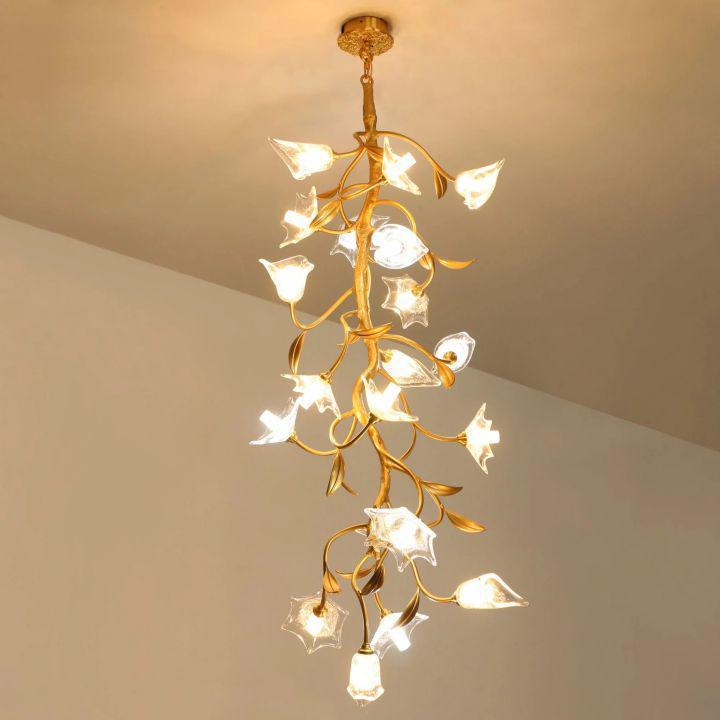 Ezra Flower Crystal Branch Chandelier for Staircase product image