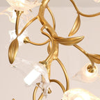 Ezra Flower Crystal Branch Chandelier by Bling Lighting Studio