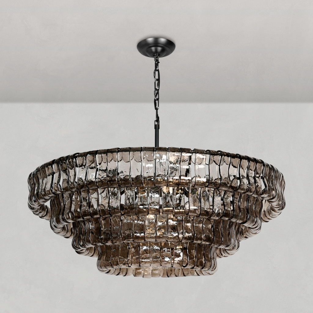 Ghiaccio Round Chandelier by Bling Lighting Studio
