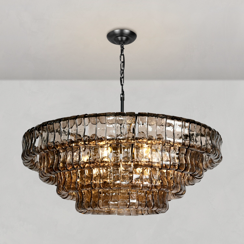 Ghiaccio Round Chandelier by Bling Lighting Studio