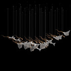 White Manta Branch Chandelier
