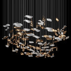 Amber Glass Drift Chandelier