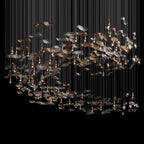 Amber Glass Drift Chandelier