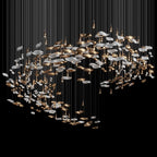 Amber Glass Drift Chandelier
