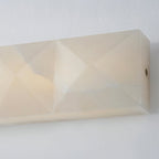 Faceted Alabaster Wall Sconce