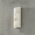 Faceted Alabaster Wall Sconce
