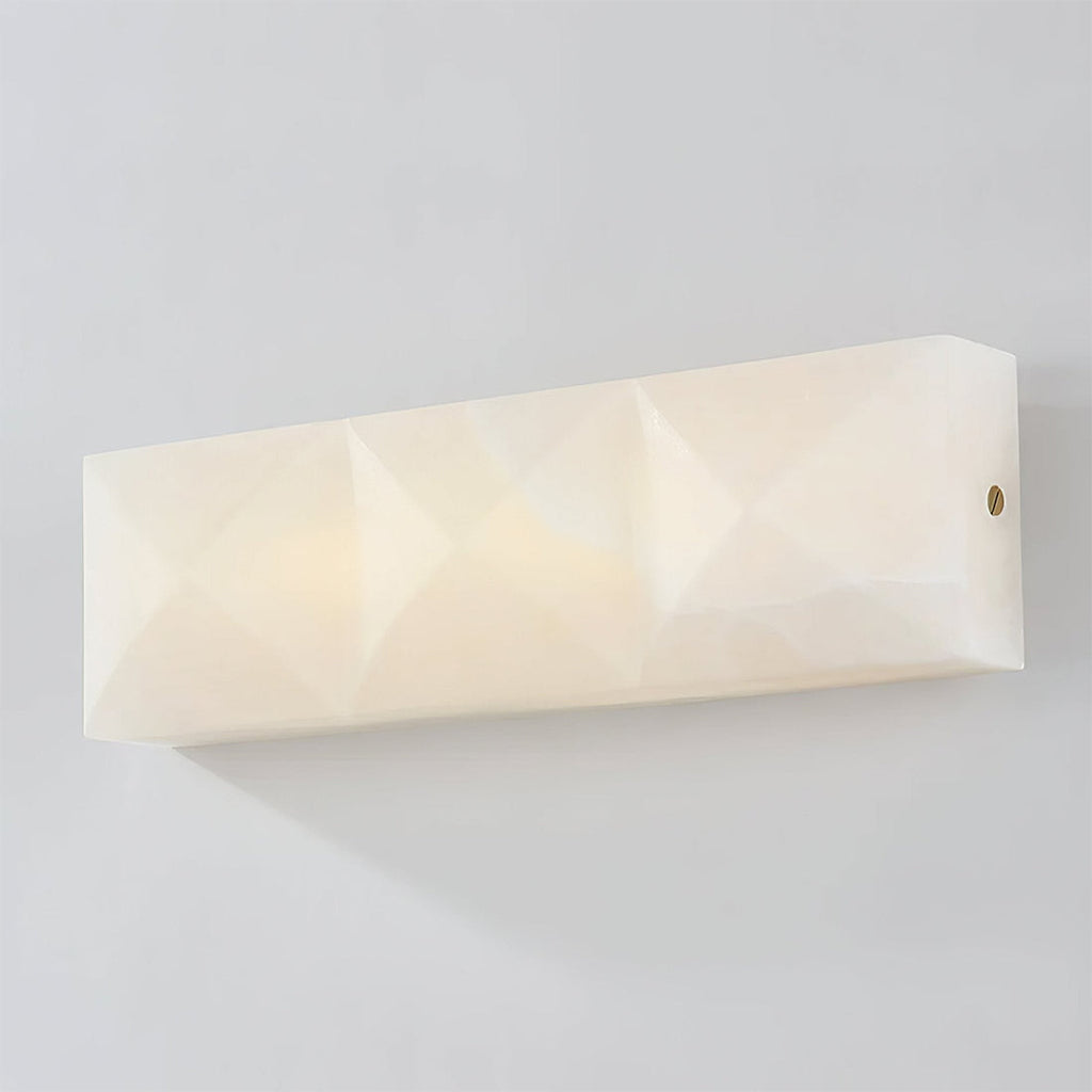 Faceted Alabaster Wall Sconce