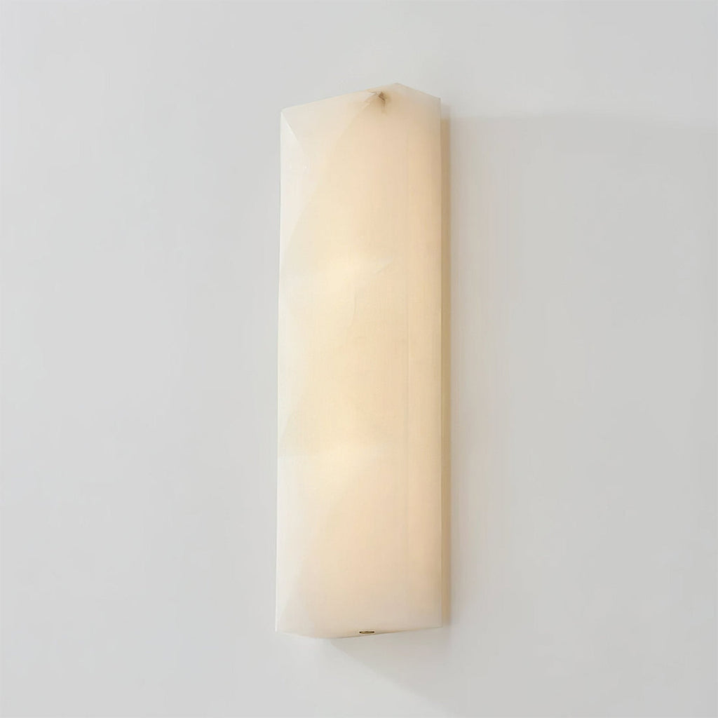 Faceted Alabaster Wall Sconce