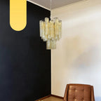 Fantastic Amber Murano Glass Tube Chandelier product image