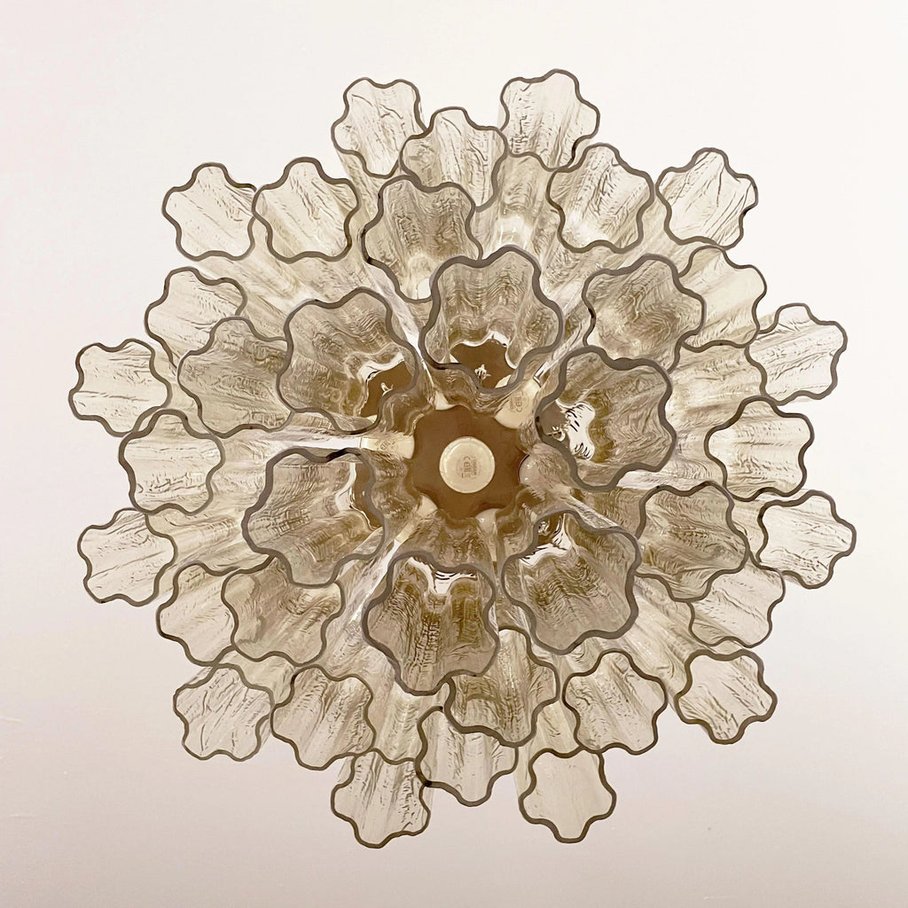 Fantastic Murano Amber Glass Tube Chandelier product image