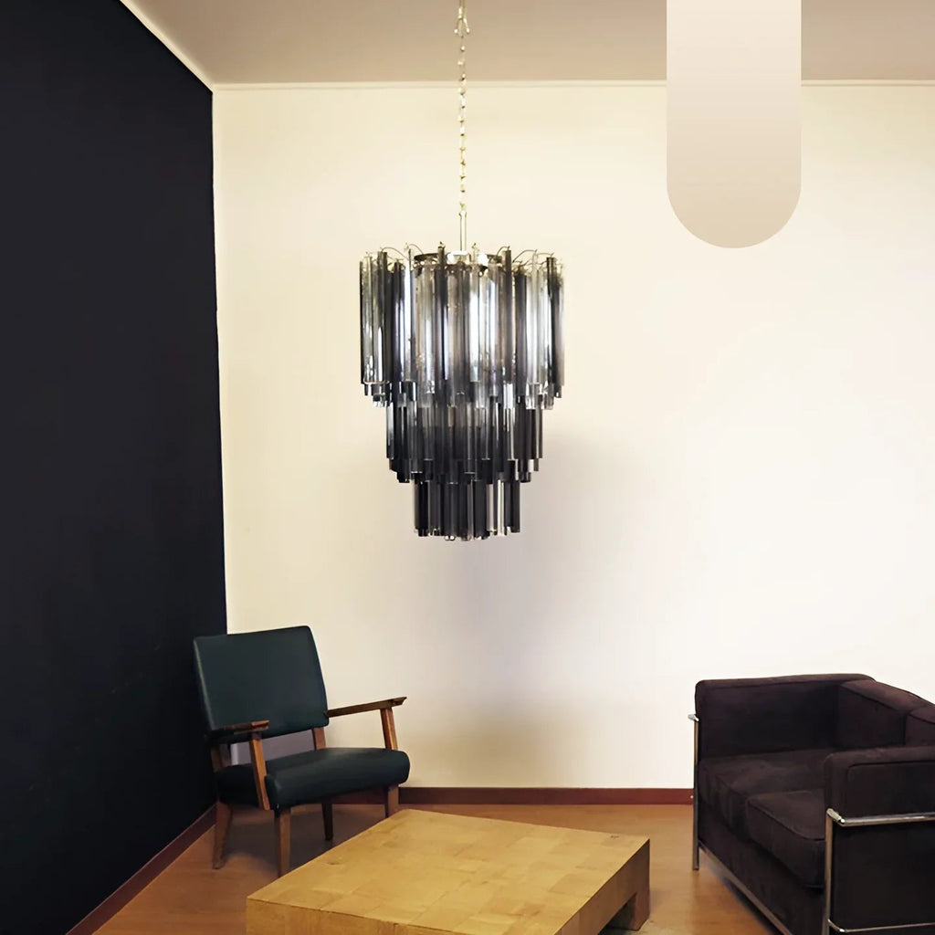 Fantastic Murano Prisms Smoked Transparent Chandelier product image