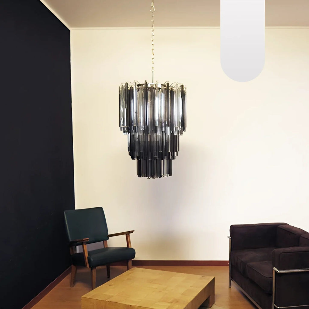 Fantastic Murano Prisms Smoked Transparent Chandelier product image