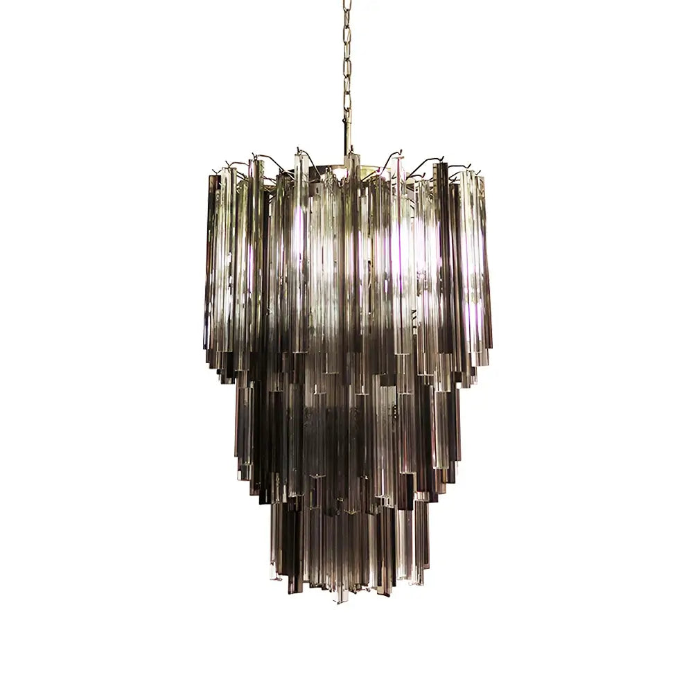 Fantastic Murano Prisms Smoked Transparent Chandelier product image